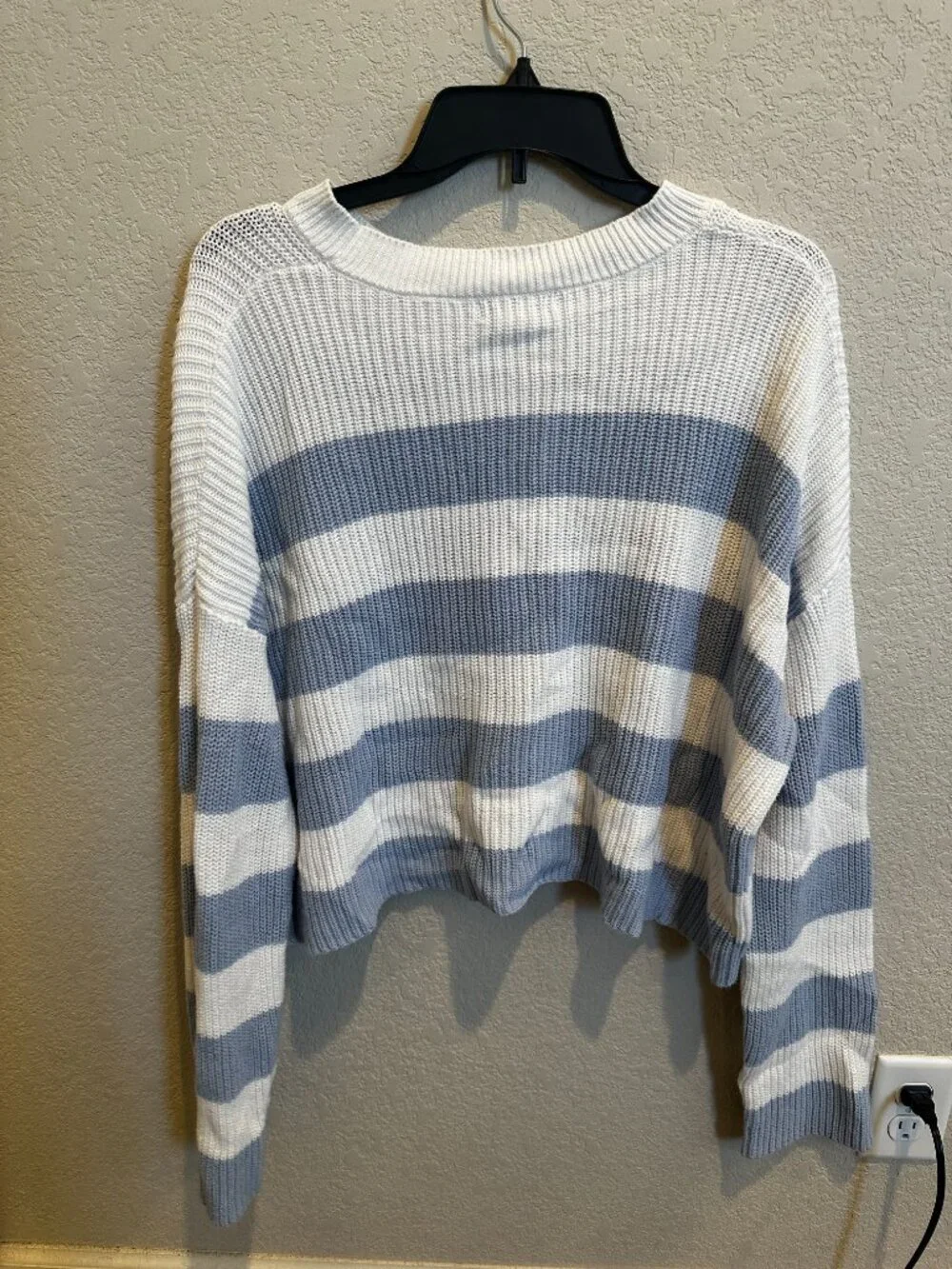 Sincerely Jules Blue & White Striped Knit Sweater
